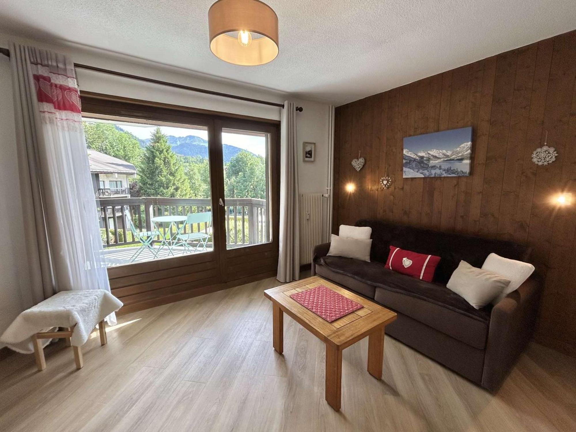Studio Avec Piscine Chauffee, Tennis & Balcon - 4 Couchages A Megeve - Fr-1-597-14 Zewnętrze zdjęcie