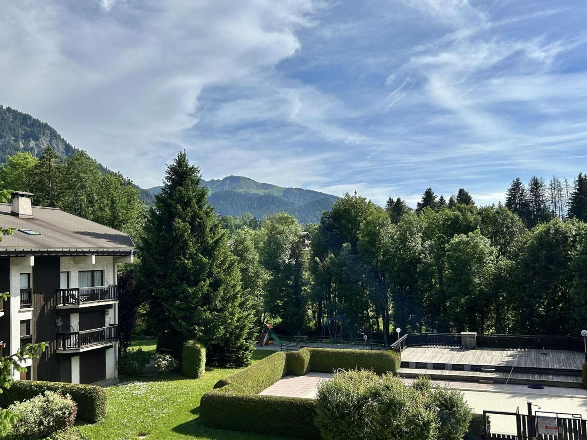 Studio Avec Piscine Chauffee, Tennis & Balcon - 4 Couchages A Megeve - Fr-1-597-14 Zewnętrze zdjęcie